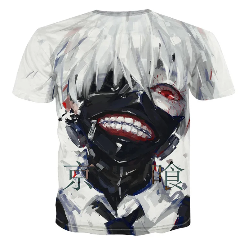 Tokyo Ghoul футболки и топы в стиле кэжуал футболка 3d аниме смешные мужские хип хоп 2019