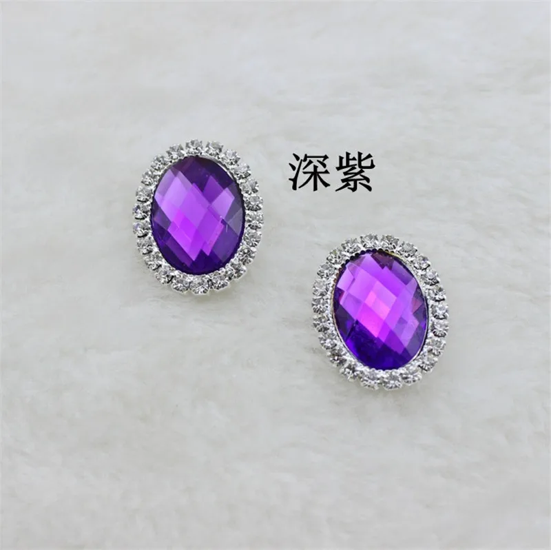 20 шт. 2 4*1 9 см овальные пуговицы цепочки со стразами|button diy|accessories diydiy accessories |