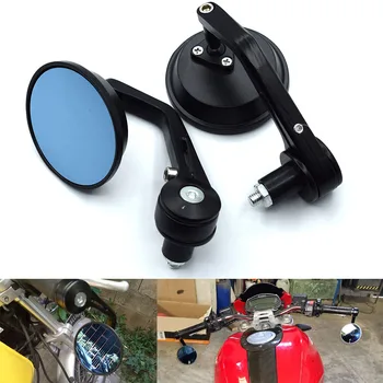 

Universal Motorcycle Mirror View Side Rear Mirror 22 Handle bar For Kawasaki Z ZR ZX 125 250 750 750R 750S 800 1000 SX
