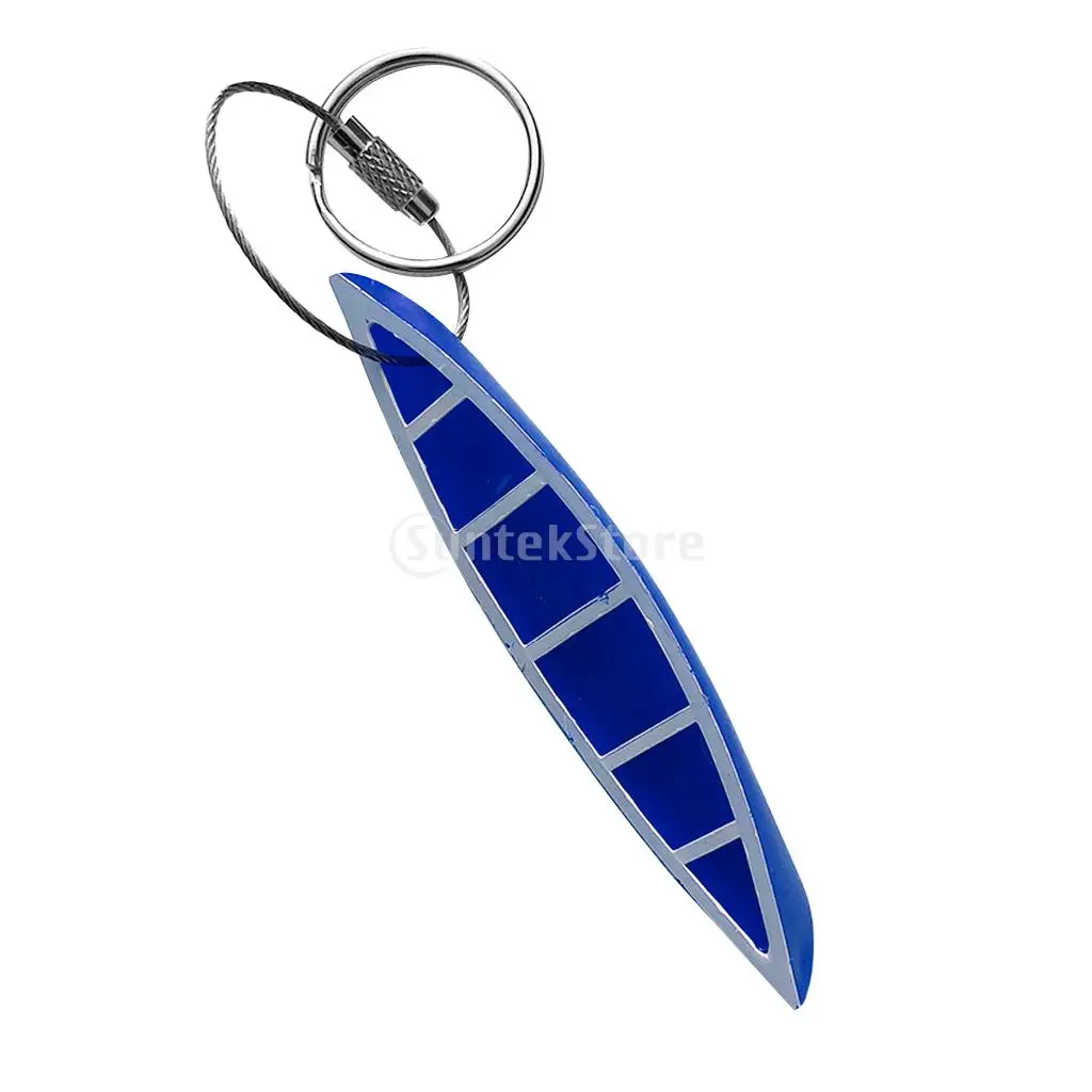 Creative Kayak Keychain Keyring Key Fob Key Holder for Outdoor Hiking Sports Travel Kayaking Fishing - Various Colors & Shapes