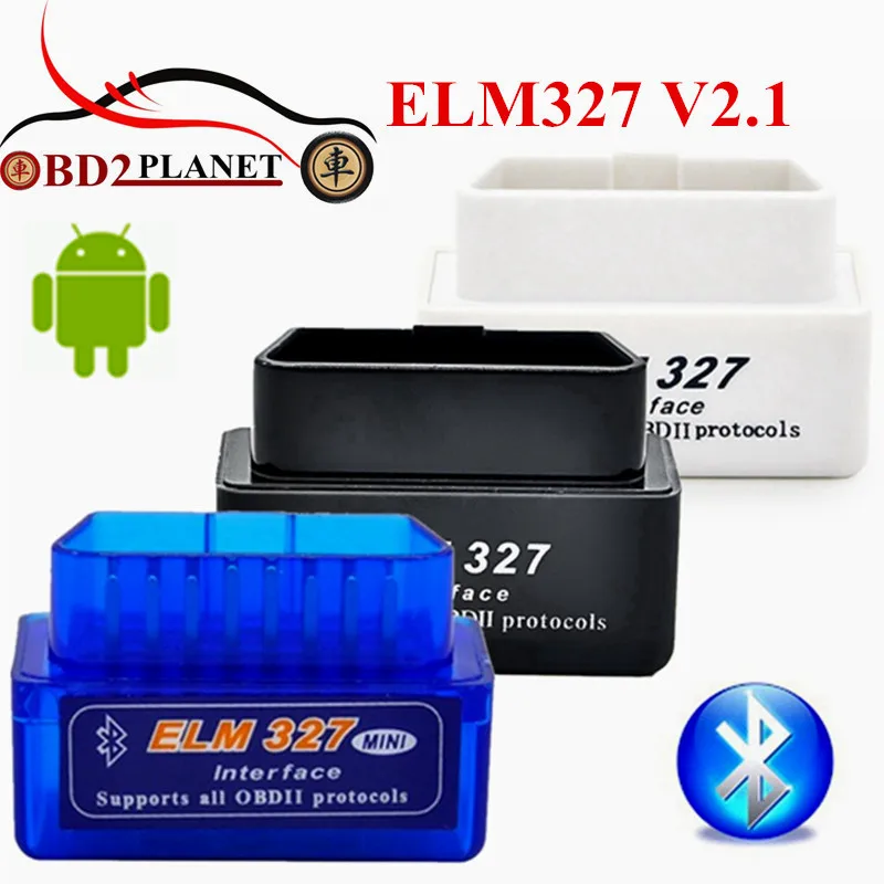 Latest Version Super Mini ELM327 Bluetooth V2.1 OBD2 Black Blue Whit ...