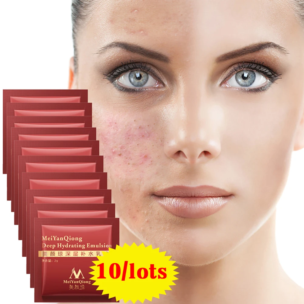 10bags Deep Hydrating Emulsion Moisturizing Face Cream Skin Care Whitening Deep Hydrating Emulsion replenish moisture