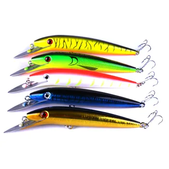 

5pcs 20cm 45g Large Minnow Fishing Lure Colorful Deep Fishing Tackle Artificial Bait Diving Fishing Wobbler