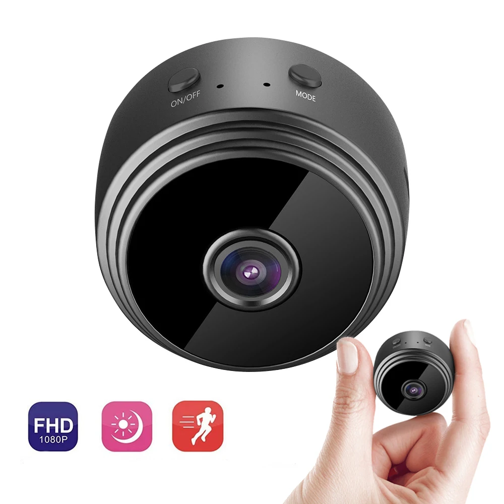 Black A9 WiFi 1080 P Full HD мини камера ночного видения микро камера беспроводная IP датчик движения DVR домашняя камера безопасности домашняя видеокамера - Цвет: Black