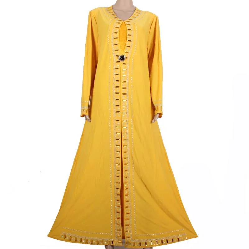 Muslim font b Abaya b font Kaftan font b Islamic b font Clothing for Women Beading