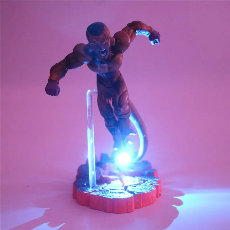 Синий Dragon Ball Z Freeza аниме настольная лампа ПВХ Фигурки ночник финальная трансформация Драконий шар коллекционные куклы - Испускаемый цвет: Синий
