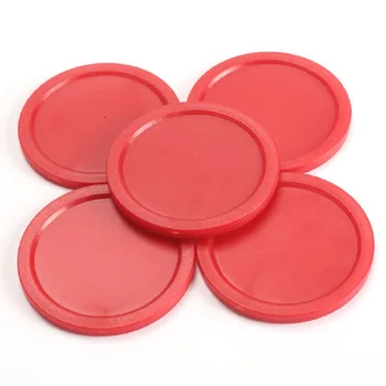 

5Pcs Red 2-inch Mini Air Hockey 50mm Children Table Puck 4mm Thickness ABS Air Hockey Table Accessories
