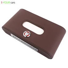 E-FOUR кожаная коробка для салфеток, автомобильная коробка для салфеток высокого класса, декоративная Магнитная коробка для салфеток, бумага для декупажа автомобиля