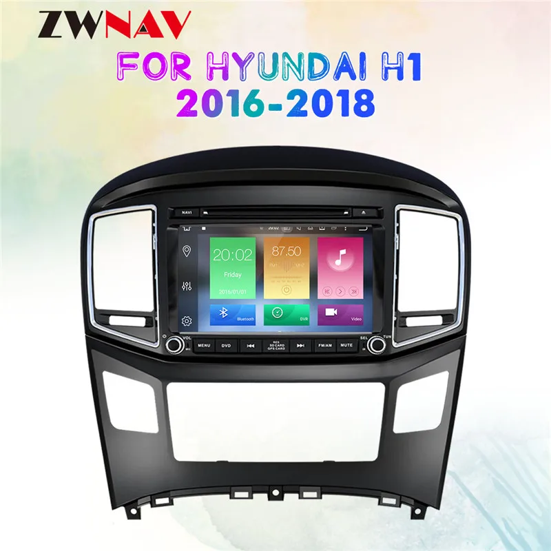 Best 8 Core Android 8.0 RAM 4GB ROM 32GB Car DVD Player GPS Navigation For HYUNDAI H1 2016 2017 2018 Car Radio Head Unit 0