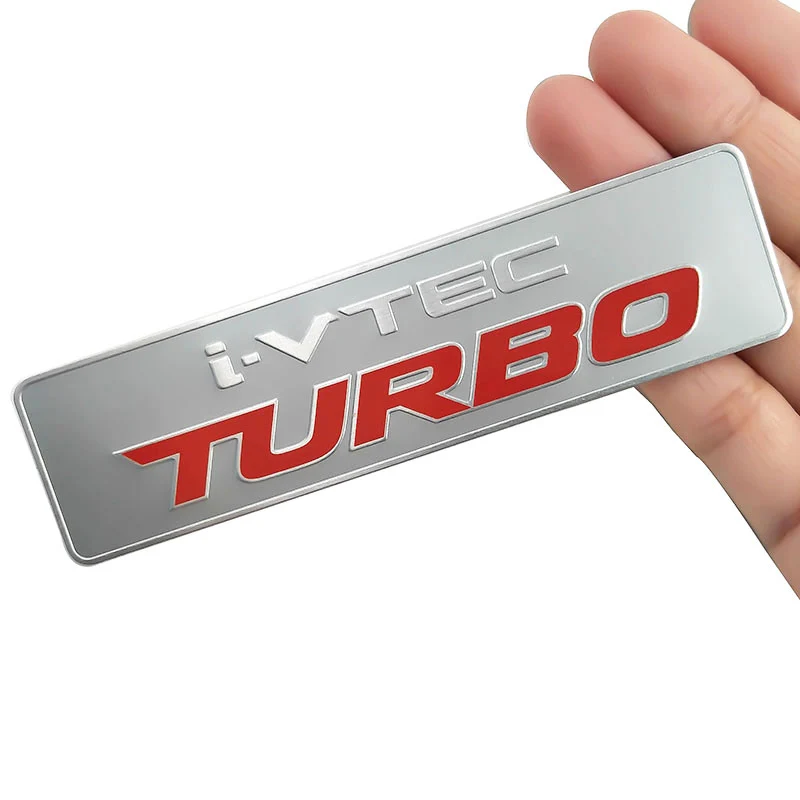 3d Aluminum I Vtec Turbo Ivtec Car Styling Sticker Emblem Body