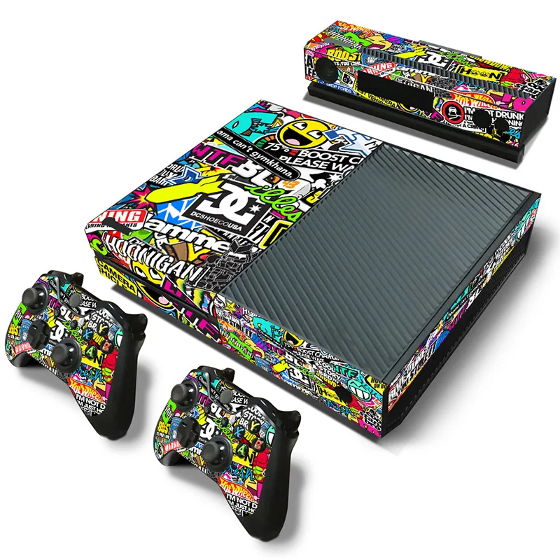 

For Xbox one console sticker and 2 controllers sticker for XBOX ONE vinyl sticker for xbox one skin sticker---3232