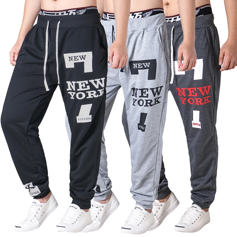 

Sweatpants Drawstring Elastic Waist Long Pants Letter Print Loose Casual Jogger Streetwear Mens Gothic Fashion Pocket Cotton