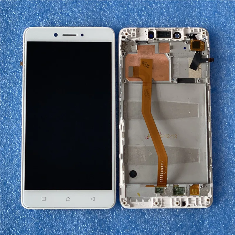 

Original Axisinternational For Lenovo K6 Note K53A48 LCD Screen Frame+Touch Panel Digitizer For Lenovo K6 Plus LCD Display Frame