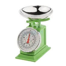 1:12 Весы миниатюрный зеленый на платформе Весы Куклы дом Интимные аксессуары