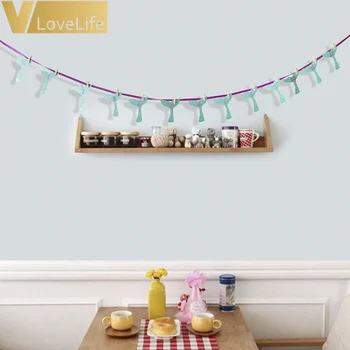 

1-12 Months Baby Show Garland Mermaid Party Banner Summer Sea Party Hung Flag Children Birthday Gender Reveal Flags Decoration