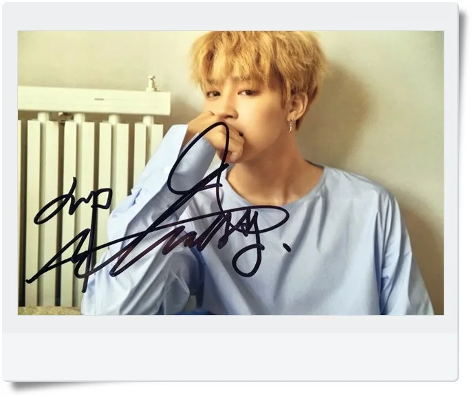 Подписанный Bangtan Boys JIMIN фото с автографом LOVE YOURSELF 4*6 дюймов Бесплатная доставка