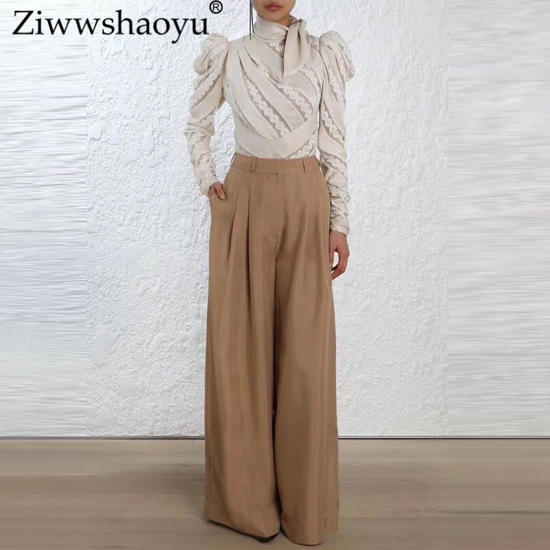 Ziwwshaoyu Europe and the United States 2018 autumn and winter custom new tops  Bohemian Turtleneck Spliced Striped Slim shirt