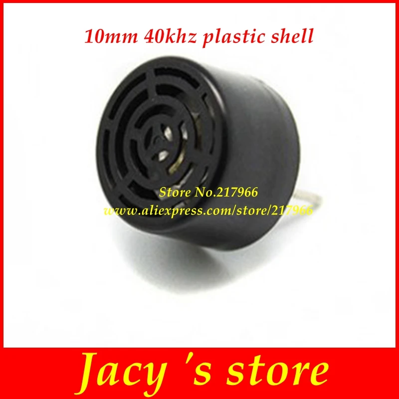 Open Ultrasonic Sensor Frequency 10mm 40Khz Diameter Transceiver transmitter and receiver togther Plastic shell