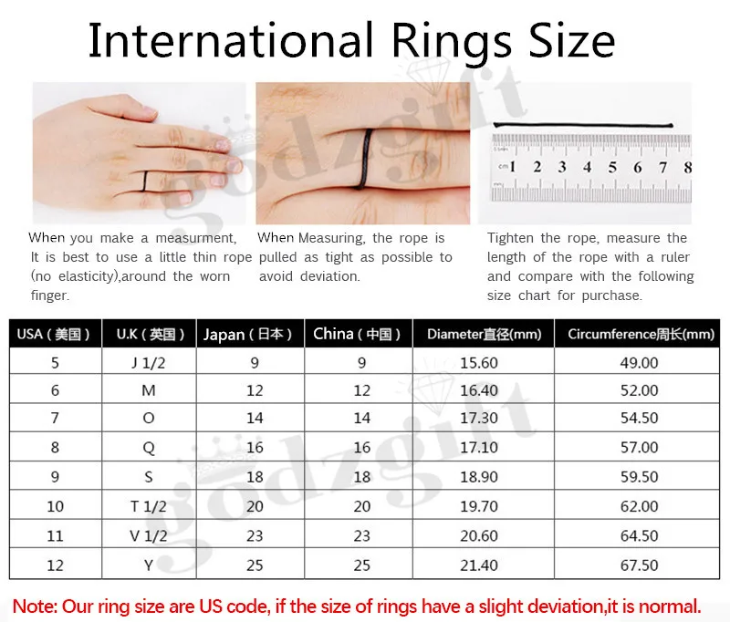 Rings Size(R)