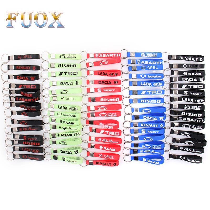 

Luminous Car sticker Key Ring for Toyota/skoda/Volkswagen/Opel/AUdi/Suzuki/Fiat/BMW/mazda/fiat/lada Car Accessories car-styling