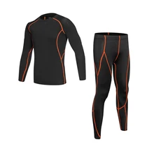 Мужской спортивный костюм футболка с длинными рукавами одежда для фитнеса, комплект мужской одежды crossfit MMA костюм Юнион функциональное компрессионное платье