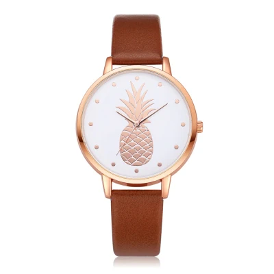 Relogio Feminino часы женские часы с модным принтом ананаса Брендовые женские наручные часы Элегантная мода Kadin Saatleri - Цвет: 6