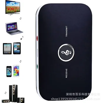 

50pcs B6 2in1 Bluetooth 4.1 Transmitter & Receiver Wireless Audio Adapter Aux 3.5mm Audio Player for TV / Home Stereo