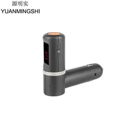 Yuanmingshi Hands Free fm-передатчик с Bluetooth Dual USB Автомобильное зарядное устройство + Bluetooth Автомобильный fm-трансмиттер поддержка MP3 Play