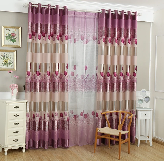 2016 new pattern high quality printed blackout finished curtain