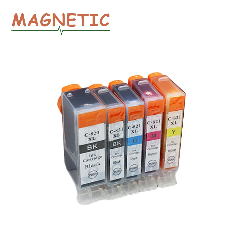 5x PGI 820 совместимый чернильный картридж PGI820 для струйного принтера Canon PIXMA MX860 MX870