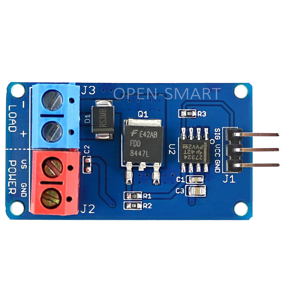 Mosfet модуль переключателя высокий ток DC вентилятор драйвер двигателя светодиодные полосы драйвер Steples скорость для Arduino