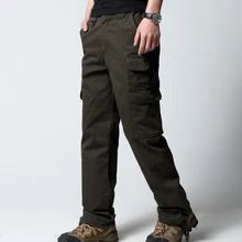 Мужские брюки карго осень зима хаки мужские тактические военные штаны повседневные карманные мужские армейские брюки бренд мужской спортивный костюм 3XL 50