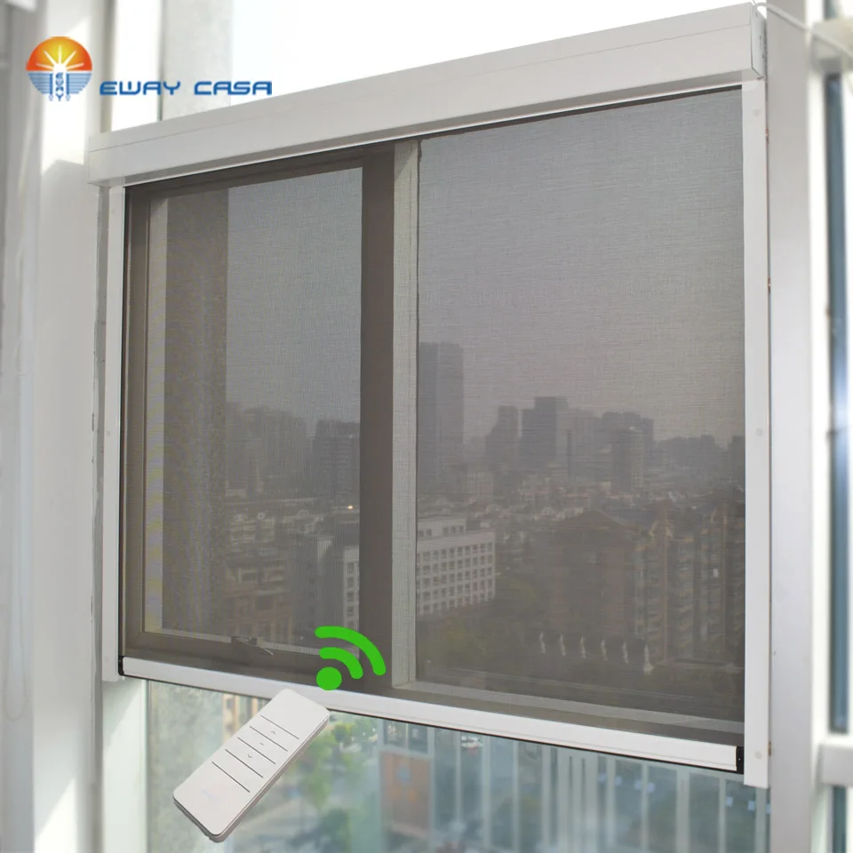 EWAY CASA Blackout Motorized Roller Blinds Wind proof Motor Roller Blinds Dooya Smart Electric