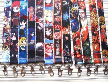 

New 50 pcs Popular mix cartoon Japanese anime Cello Phone Key Chain Neck Strap Keys Lanyards gift RV-2