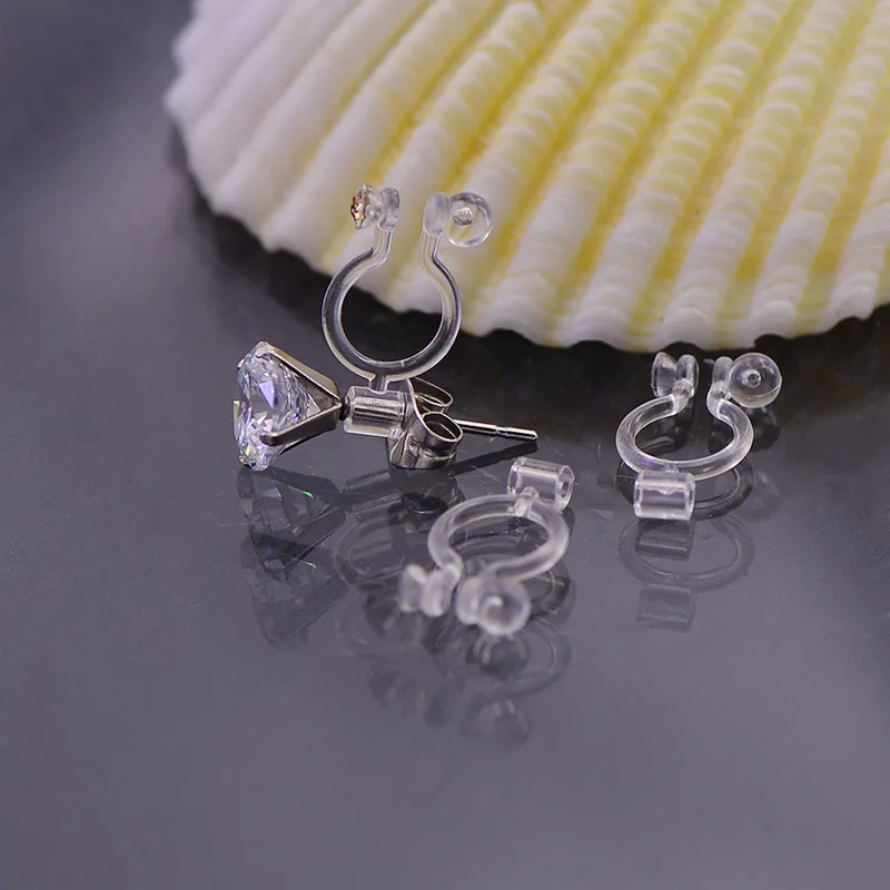 SEA-MEW-100-PCS-Transparent-Ear-Clip-For-Jewelry-Making-Ear-Plug-Plastic-Earrings-Accessorie-Base (3)