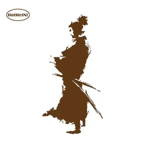 HotMeiNi Samurai Design Ninja Oriental Sword Fashion Vinyl Car Sticker Decals Window Laptop Black/Silver Accessories 10*21.6cm - Color Name: Brown