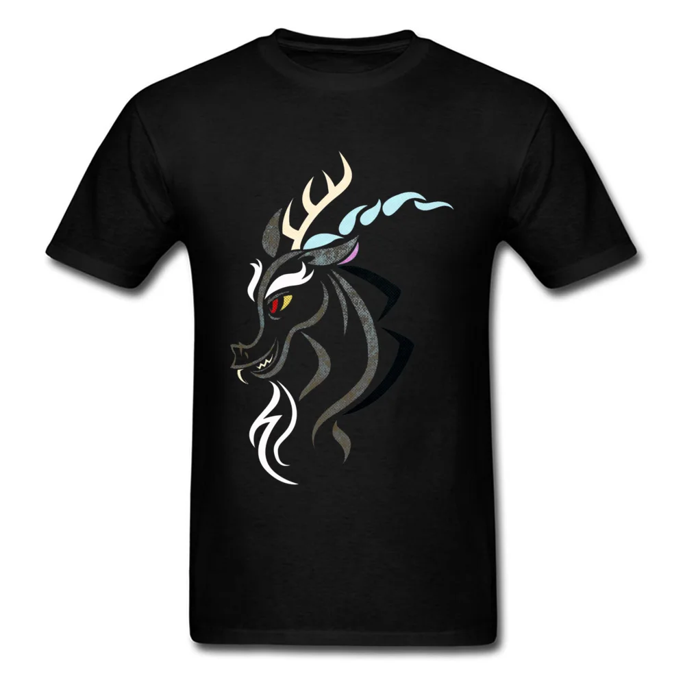 Discord Tribal 21281 Tops & Tees New Arrival Round Neck Camisa Short Sleeve 100% Cotton Fabric Men T Shirts Normal T Shirt Discord Tribal 21281 black
