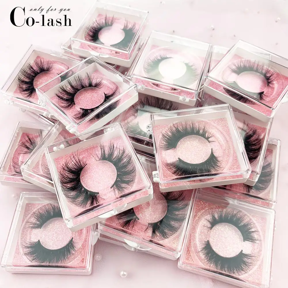 

Colash new 3D Mink Hair False Eyelashes Wispy Cross Eye Lashes Fluffy Handmade Extension Mink Eyelashes