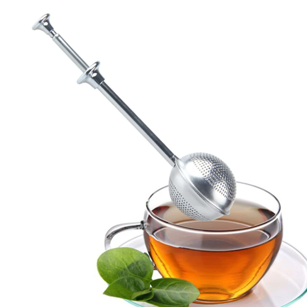 

Stainless Steel Teapot Tea Strainer Ball Shaped Mesh Tea Infuser Filter Reusable Metal Tea Bag Spice Tea Tool Accessories