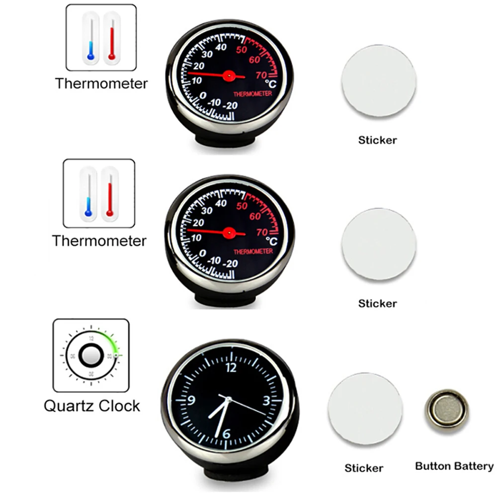 Мини автомобильные цифровые часы, автомобильные часы, автомобильные термометр, гигрометр, декоративные часы с орнаментом, автомобильные аксессуары