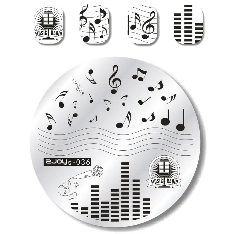 

1Pc 5.5cm Round Nail Stamping Plates Manicure Stamp Template Nail Art Image Plate Stamping Tool zjoys17-38