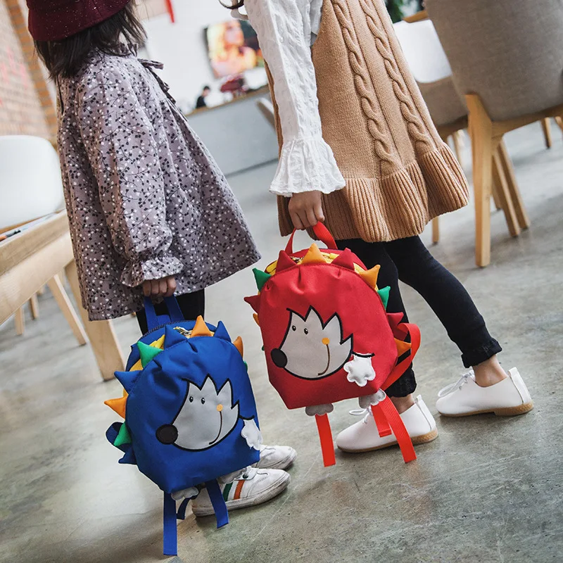 

2018 Rushed School Bags For Cartoon Hedgehog Bag Han Edition Kindergarten Children 3-6 Years Old Baby Backpack Fashion Lost