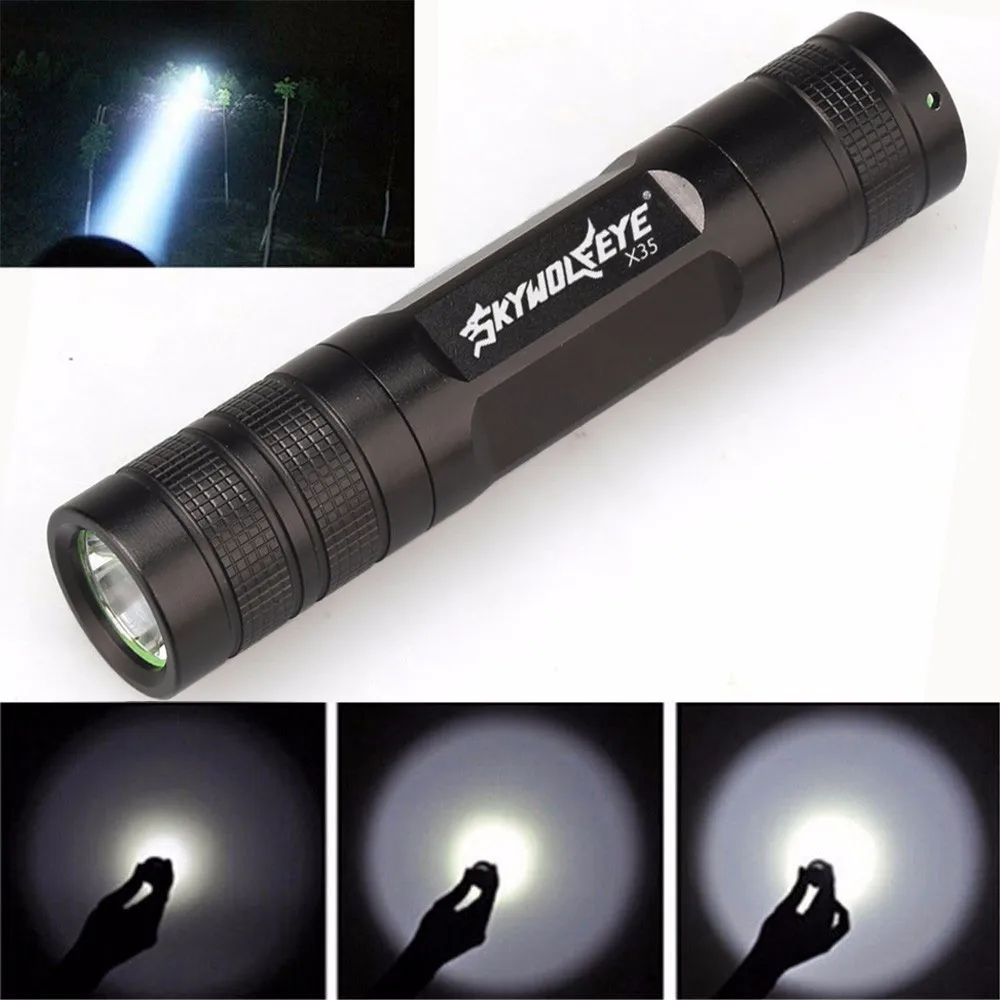 Skywolfeye 3500 Lumen 3 modos de Q5 18650 LED linterna antorcha luz de la bicicleta luz de bicicleta luz bicicleta D40