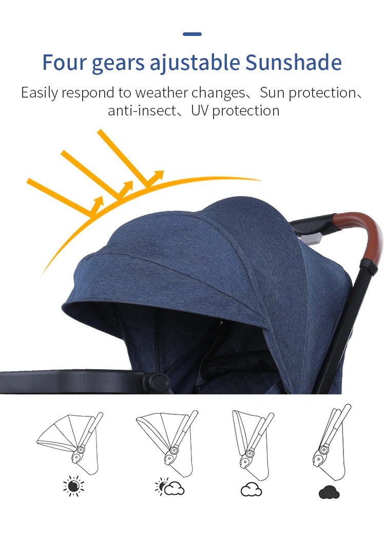 Детское yoya коляска мини-легкая переносная складная детская коляска могут быть активными, вы можете сидеть или лежать, малоенькая прогулочная коляска 3 в 1 для обеденного стула шапка
