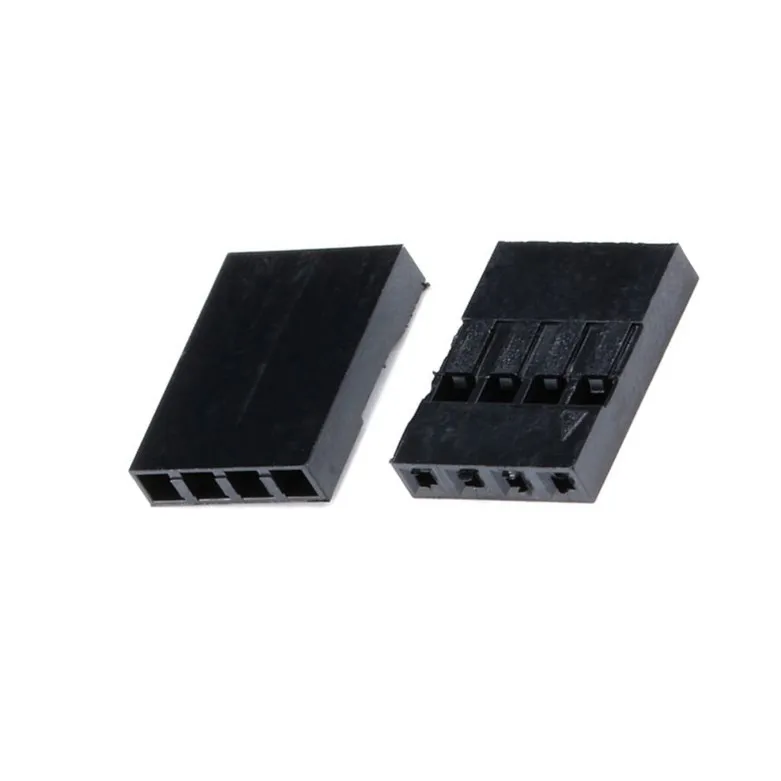 

100pcs Dupont Head 2.54mm 4P 1X4P Dupont Plastic Shell Pin Head Connector Jumper Wire Cable Housing Plug Female