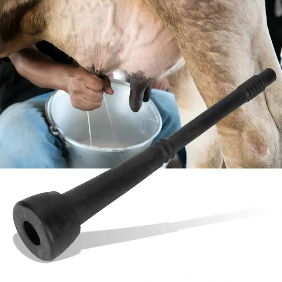 

4 Pcs Black Rubber Liners Accessories for Cow Milking Machine Simply Installation Farm Milking supplies