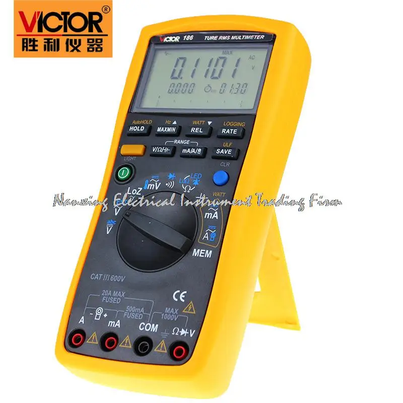 

Fast arrival VICTOR digital multimeter VC186 record type RMS high precision universal computer interface watchband