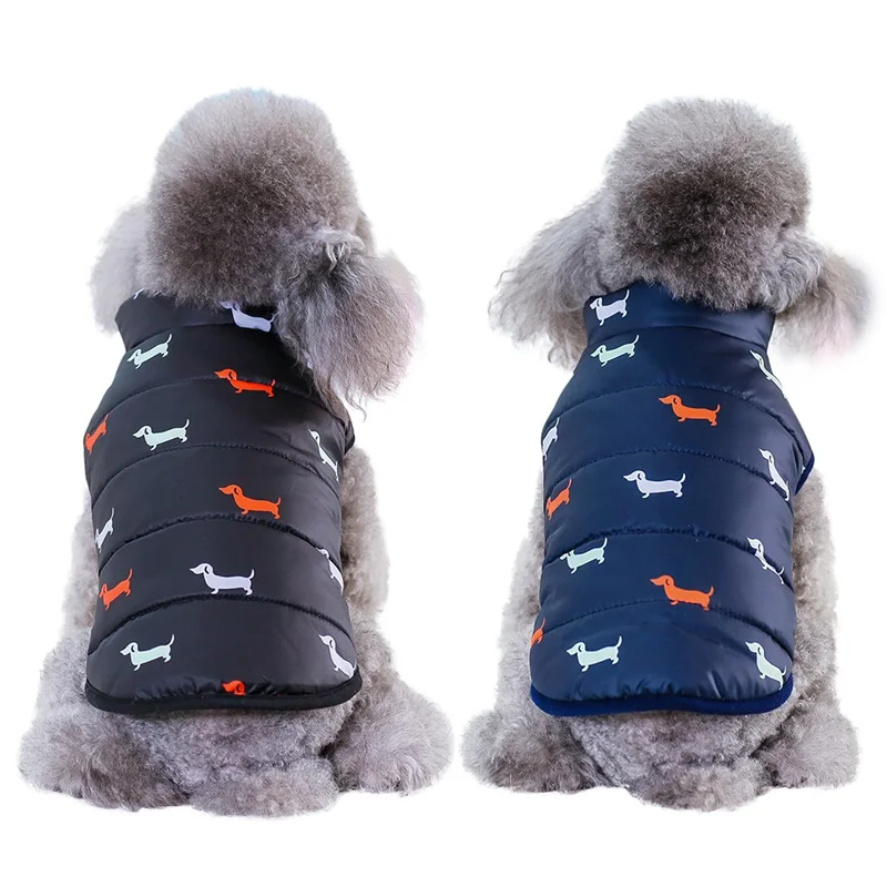 

Cool Pet Dog Warm Cloth British Style Jacket Coats with Fur Collar Small Medium Dogs Puppy Autumn Winter Cloth Dog Clothes
