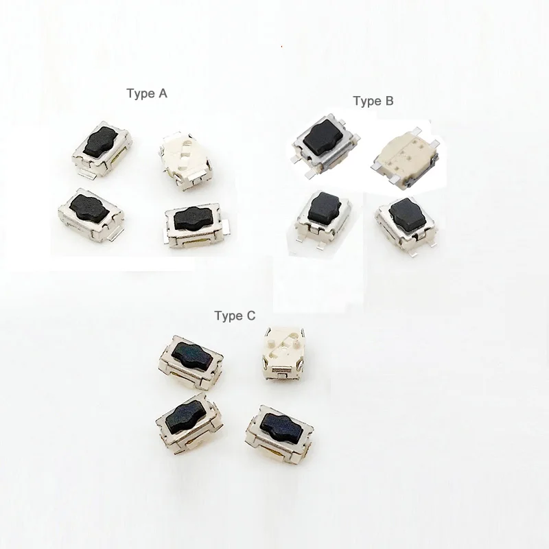 

100pcs/lot 3*4*2mm 2-pin 4-pin Push Button Switch Micro Switch Tact Switch 3x4x2 mm