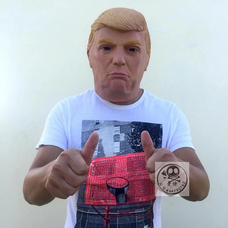 Забавная маска на лицо с Дональдом Трампом Классическая все для миллиардеров
